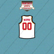 Atlanta Hawks Personalized Current Away Jersey Car Decals