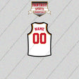 Atlanta Hawks Personalized Current Away Jersey Glossy Stickers
