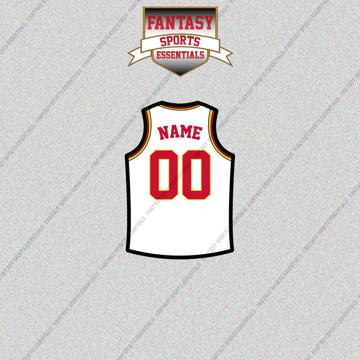 Atlanta Hawks Personalized Current Away Jersey Glossy Stickers