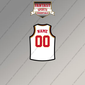 Atlanta Hawks Personalized Current Away Jersey Magnets