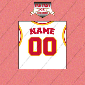 Atlanta Hawks Personalized Current Away Jersey Wall Art Prints