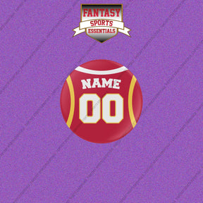 Atlanta Hawks Personalized Current Home Jersey Button Pins