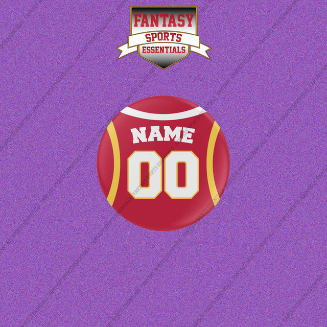 Atlanta Hawks Personalized Current Home Jersey Button Pins
