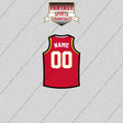 Atlanta Hawks Personalized Current Home Jersey Glossy Stickers