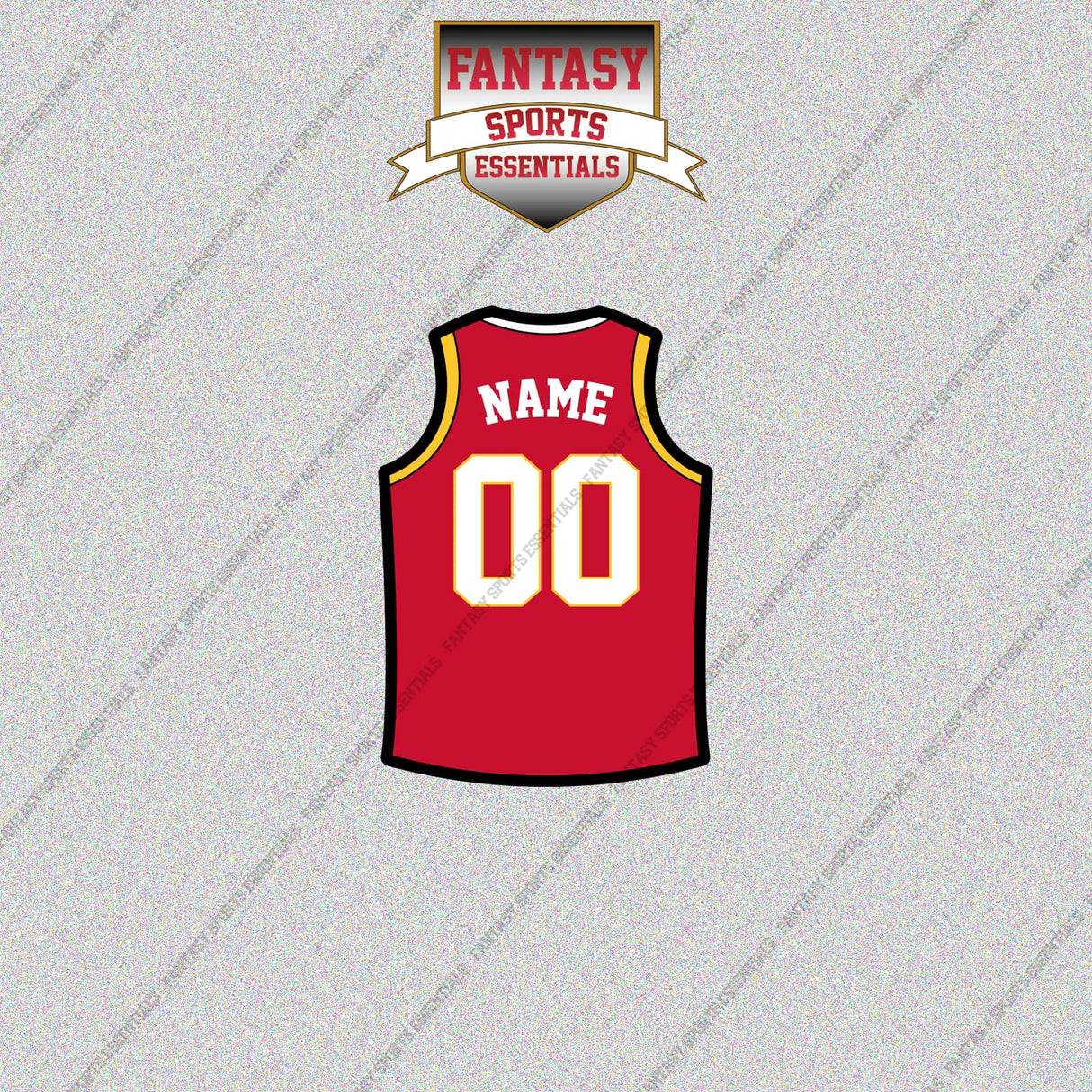Atlanta Hawks Personalized Current Home Jersey Glossy Stickers
