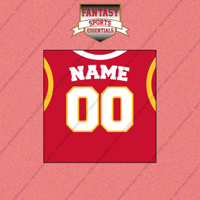 Atlanta Hawks Personalized Current Home Jersey Wall Art Prints
