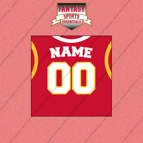 Atlanta Hawks Personalized Current Home Jersey Wall Art Prints
