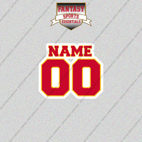 Atlanta Hawks Personalized Current Name and Number Glossy Stickers