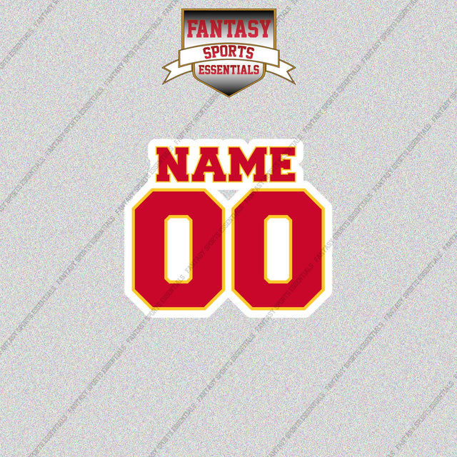 Atlanta Hawks Personalized Current Name and Number Glossy Stickers