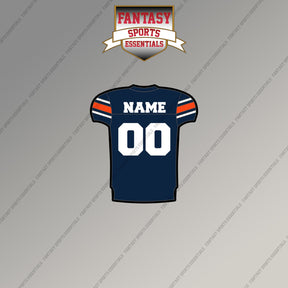 Auburn Tigers Football Personalized Current Home Jersey Magnets