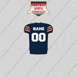 Auburn Tigers Football Personalized Home Jersey Glossy Stickers