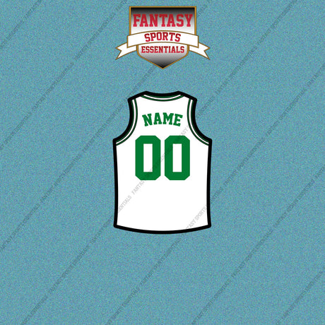 Boston Celtics Personalized Current Away Jersey Car Decals