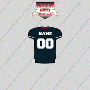 2000s Buffalo Bills Personalized Home Jersey Glossy Stickers