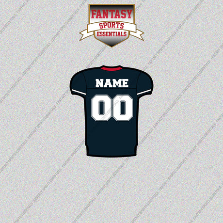 2000s Buffalo Bills Personalized Home Jersey Glossy Stickers