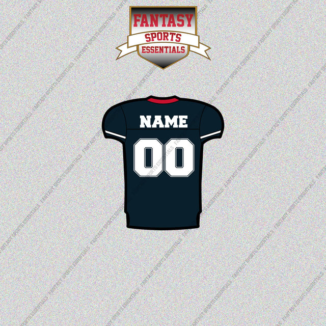2000s Buffalo Bills Personalized Home Jersey Glossy Stickers