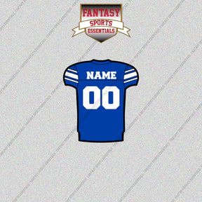 BYU Cougars Football Personalized Home Jersey Glossy Stickers