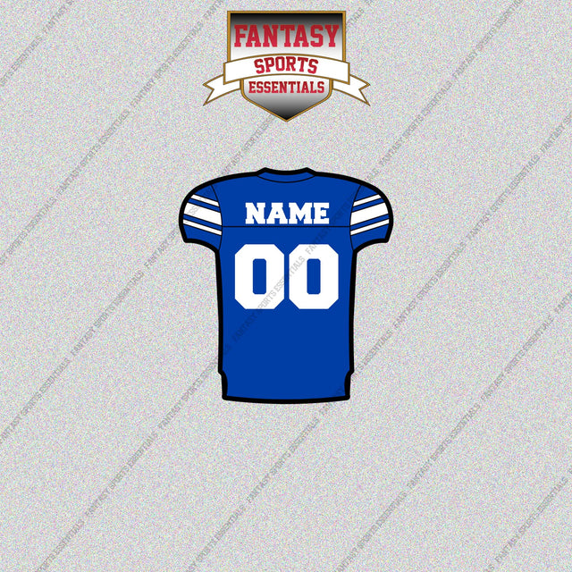 BYU Cougars Football Personalized Home Jersey Glossy Stickers