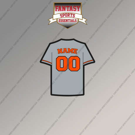 Baltimore Orioles Personalized Current Away Jersey Magnets