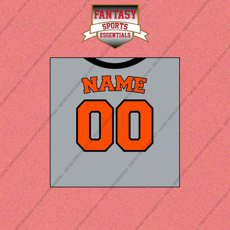 Baltimore Orioles Personalized Current Away Jersey Wall Art Prints