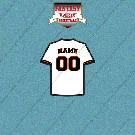 Baltimore Orioles Personalized Current Home Jersey Car Decals