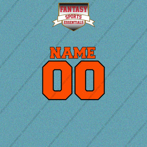 Baltimore Orioles Personalized Current Name and Number Car Decals