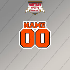 Baltimore Orioles Personalized Current Name and Number Magnets