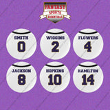 Baltimore Ravens 2025 Away Jersey Button Pins (Choose Your Player) Page 1