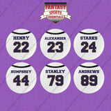Baltimore Ravens 2025 Away Jersey Button Pins (Choose Your Player) Page 2