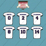 Baltimore Ravens 2025 Away Jersey Car Decals (Choose Your Player) Page 1