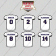 Baltimore Ravens 2025 Away Jersey Glossy Stickers (Choose Your Player) Page 1