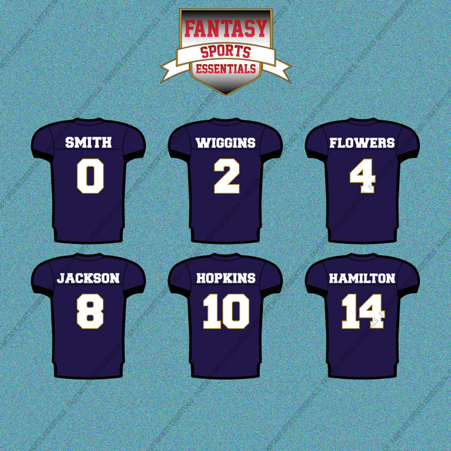 Baltimore Ravens 2025 Home Jersey Car Decals (Choose Your Player) Page 1