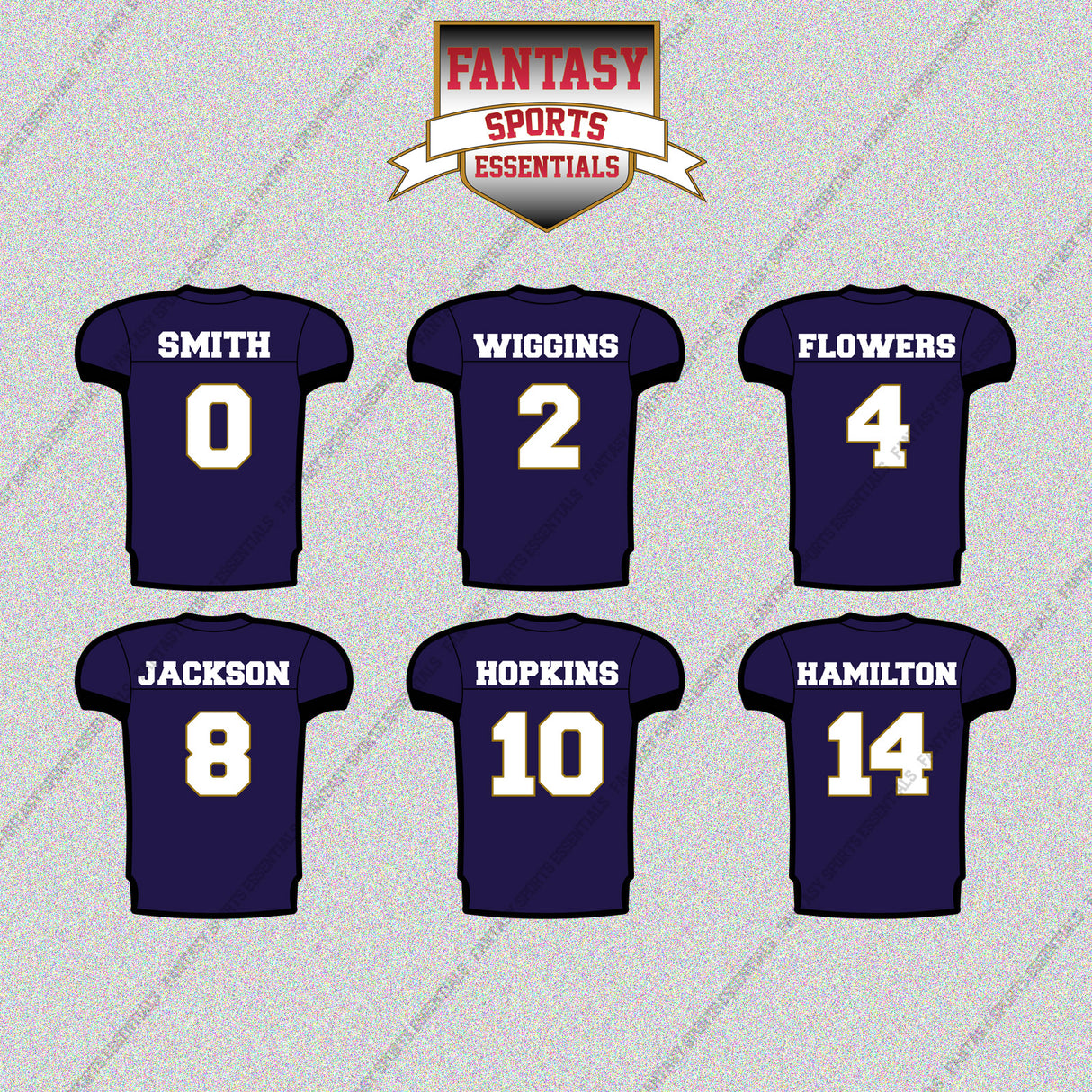 Baltimore Ravens 2025 Home Jersey Glossy Stickers (Choose Your Player) Page 1