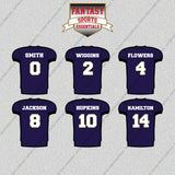 Baltimore Ravens 2025 Home Jersey Glossy Stickers (Choose Your Player) Page 1