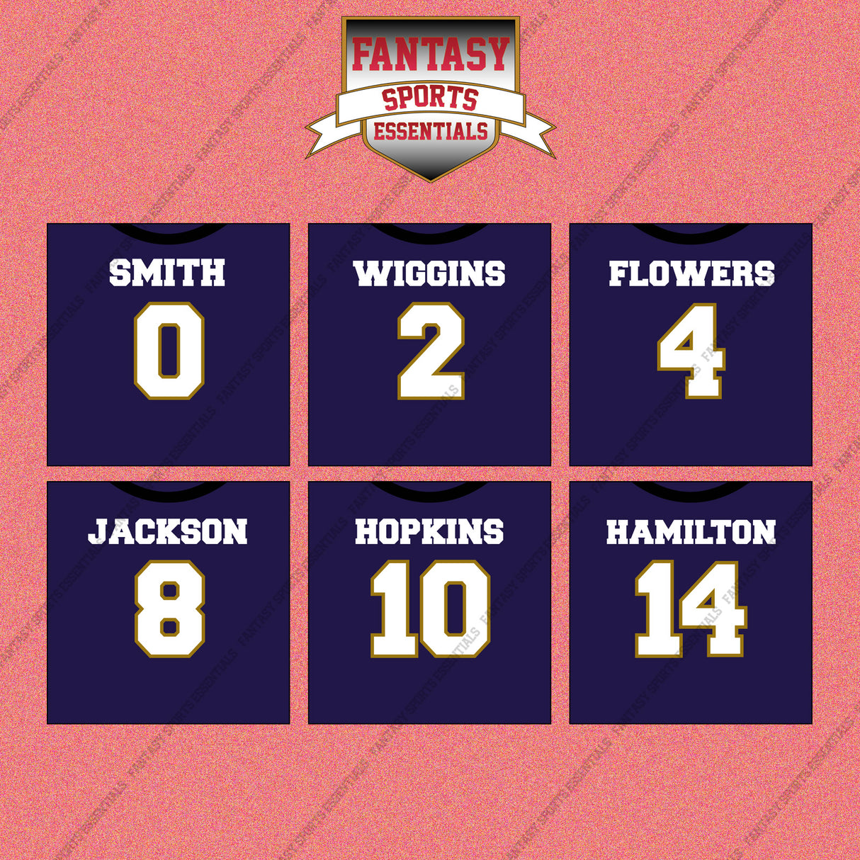 Baltimore Ravens 2025 Home Jersey Wall Art Prints (Choose Your Player) Page 1