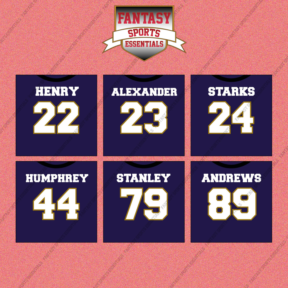 Baltimore Ravens 2025 Home Jersey Wall Art Prints (Choose Your Player) Page 2