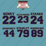 Baltimore Ravens 2025 Name and Number Car Decals (Choose Your Player) Page 2