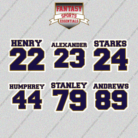 Baltimore Ravens 2025 Name and Number Glossy Stickers (Choose Your Player) Page 2