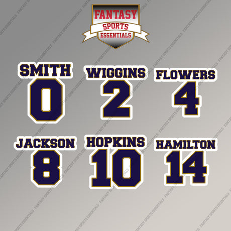 Baltimore Ravens 2025 Name and Number Magnets (Choose Your Player) Page 1