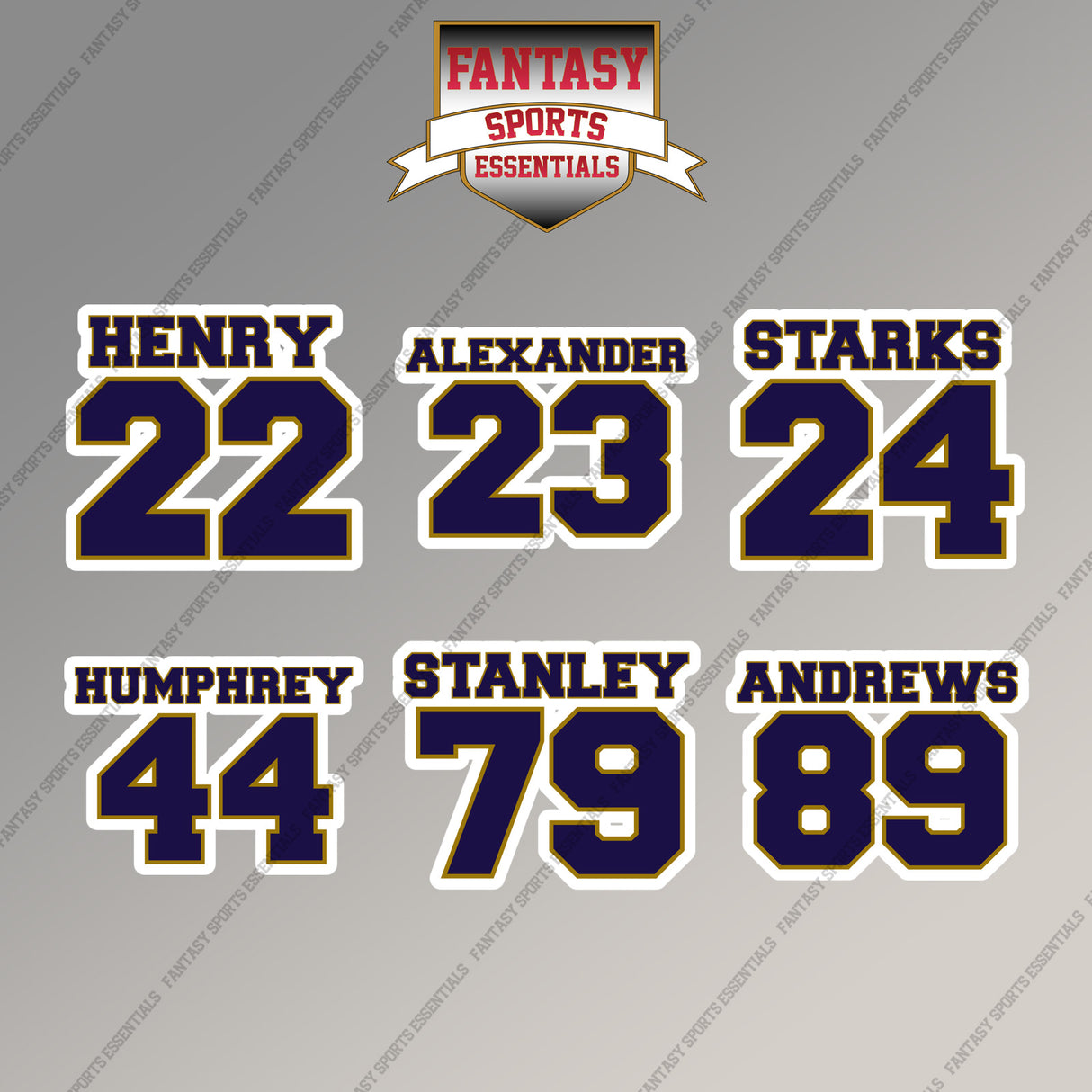Baltimore Ravens 2025 Name and Number Magnets (Choose Your Player) Page 2