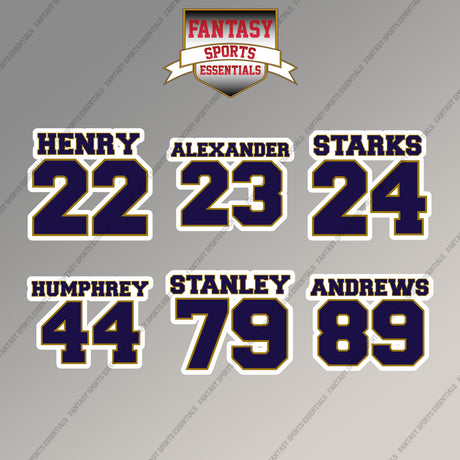 Baltimore Ravens 2025 Name and Number Magnets (Choose Your Player) Page 2