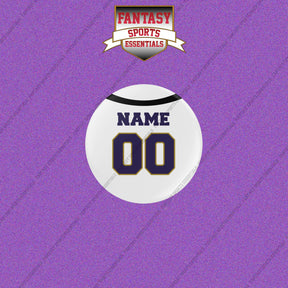 Baltimore Ravens Personalized Current Away Jersey Buttons