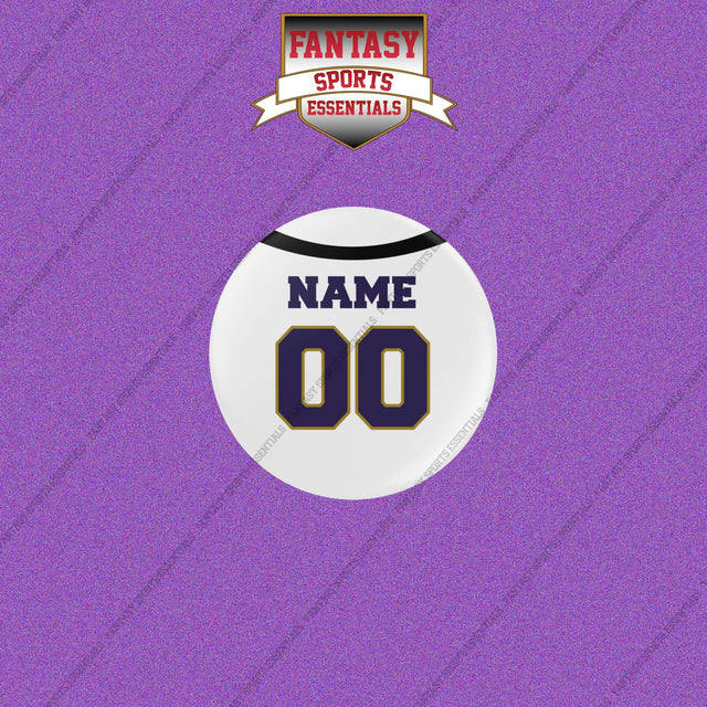 Baltimore Ravens Personalized Current Away Jersey Buttons