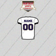 Baltimore Ravens Personalized Current Away Jersey Glossy Stickers