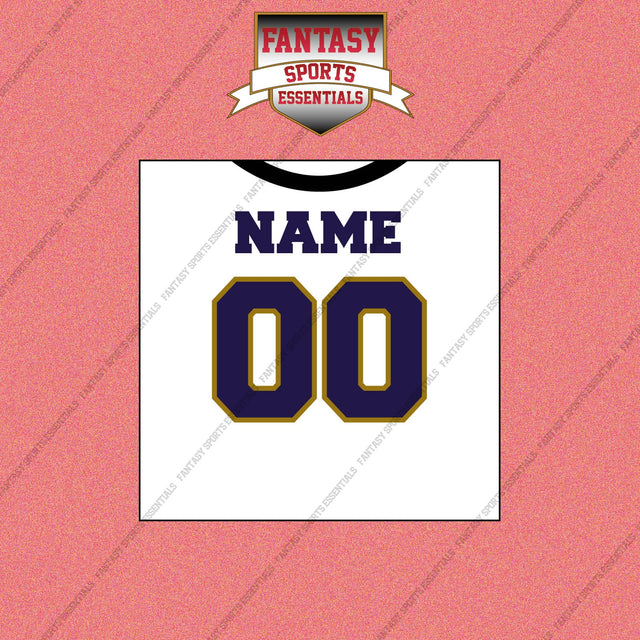 Baltimore Ravens Personalized Current Away Jersey Wall Art Prints