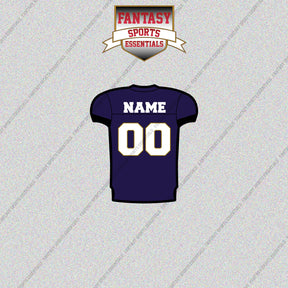 Baltimore Ravens Personalized Current Home Jersey Glossy Stickers
