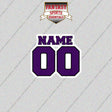 Baltimore Ravens Personalized Current Name and Number Glossy Stickers
