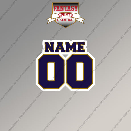 Baltimore Ravens Personalized Current Name and Number Magnets