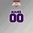 Baltimore Ravens Personalized Current Name and Number Magnets
