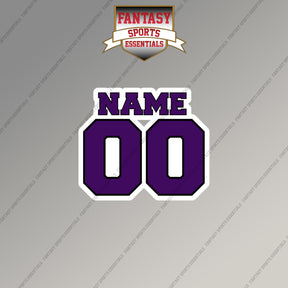 Baltimore Ravens Personalized Current Name and Number Magnets