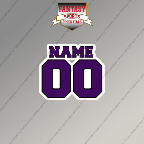 Baltimore Ravens Personalized Current Name and Number Magnets